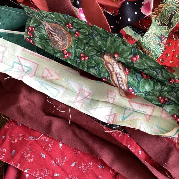 Lots of Fabric Strips Multicolored Binding Strip Quilting Cotton Material - Picture 6 of 9